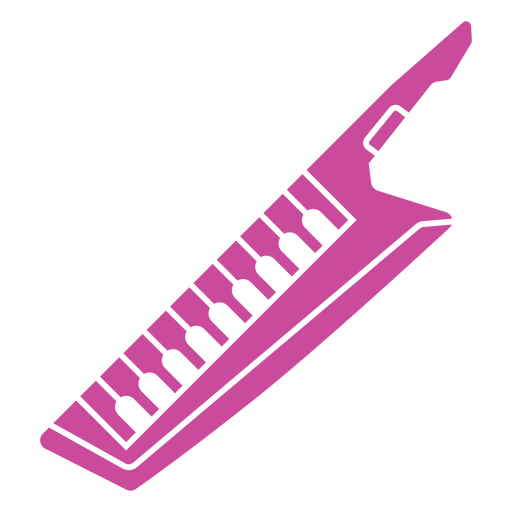 Electric keytar instrument cut out PNG Design