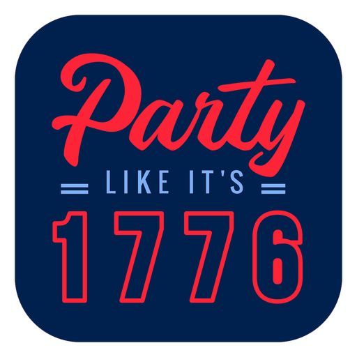 Party like its 1779 badge