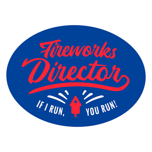 Fireworks director quote flat PNG Design