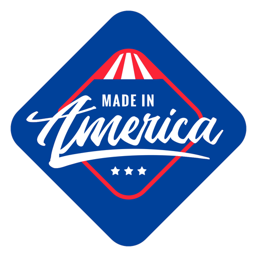 Made in America quote flat PNG Design