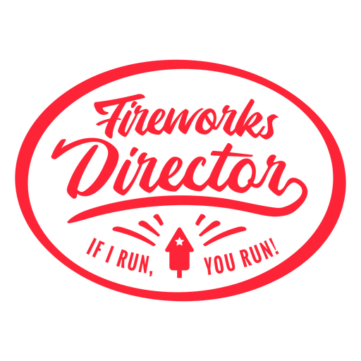 Fireworks director badge PNG Design