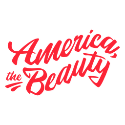 America the beauty Transparent PNG