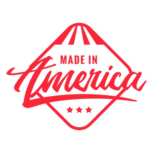 Made in America quote filled stroke PNG Design