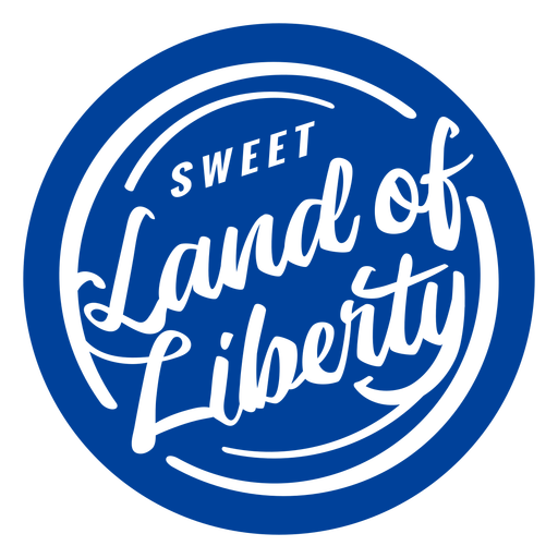 Sweet land of liberty quote cut out