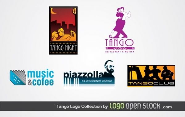 Colección de logotipos de tango