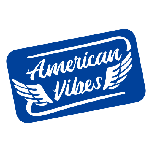 American vibes badge cut out PNG Design
