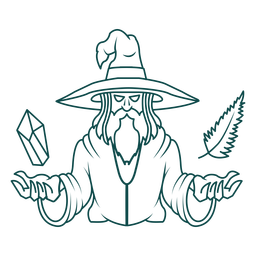 Insignias de mago - 7 Diseño PNG