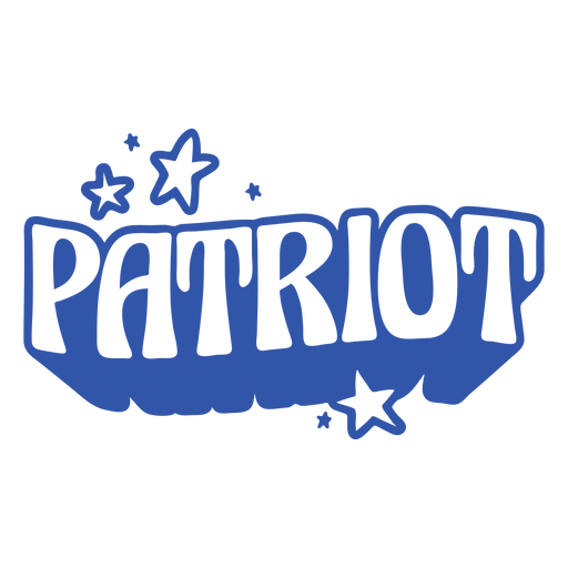 Patriot quote cut out PNG Design
