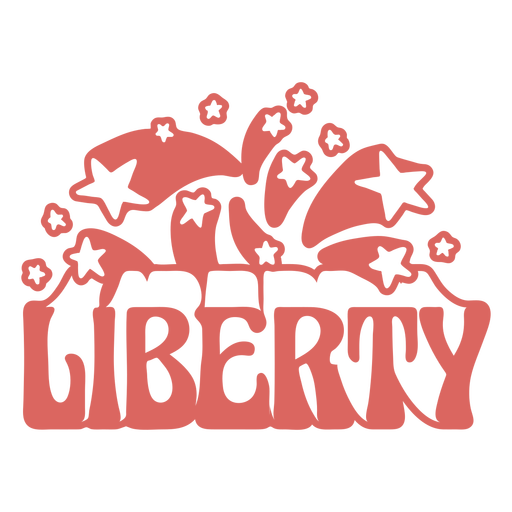 Liberty quote fourth of july PNG Design