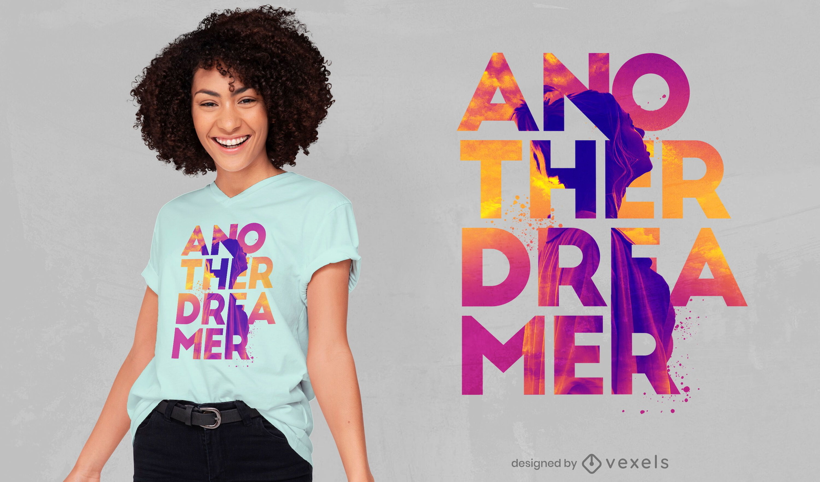 Another dreamer quote psd t-shirt design