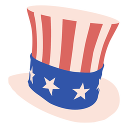 Sombrero de copa americano plano Transparent PNG