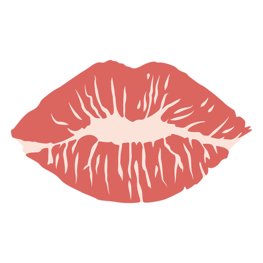 Kiss mark flat PNG Design