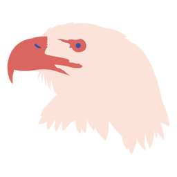 Bird eagle animal head flat PNG Design