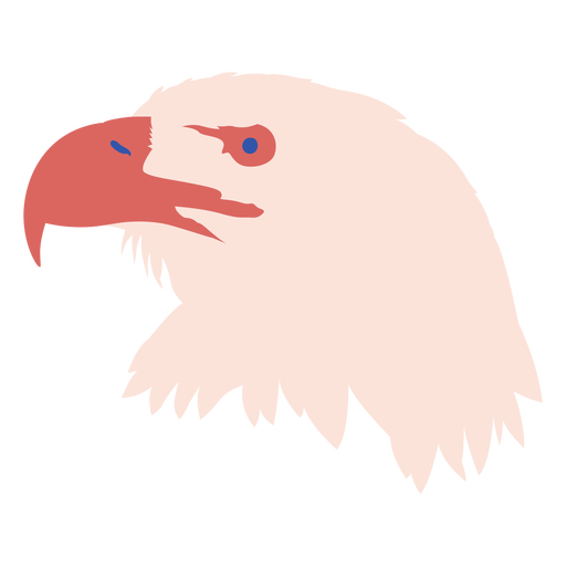 Vogel Adler Tierkopf flach PNG-Design
