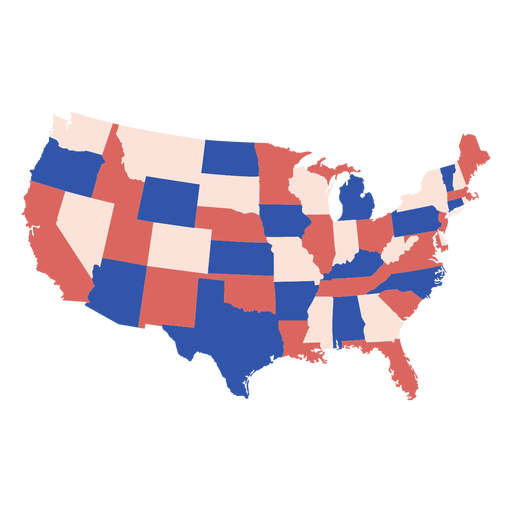 Estados Unidos mapa do país Desenho PNG