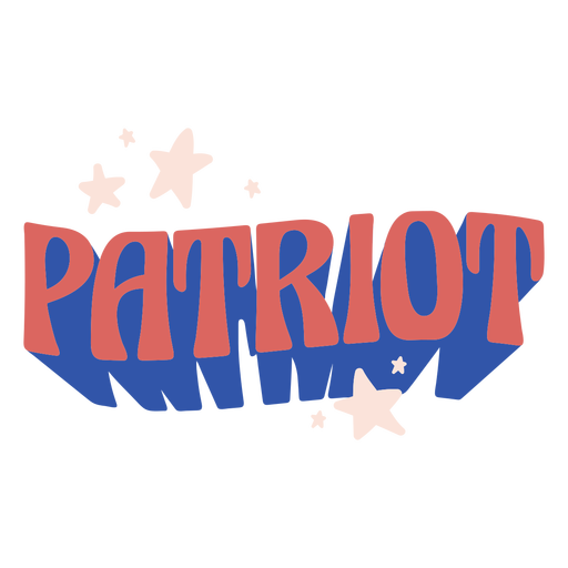 Patriot flach PNG-Design
