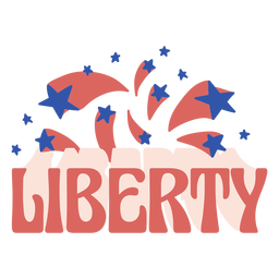 Insignia del cuatro de julio de la libertad Diseño PNG