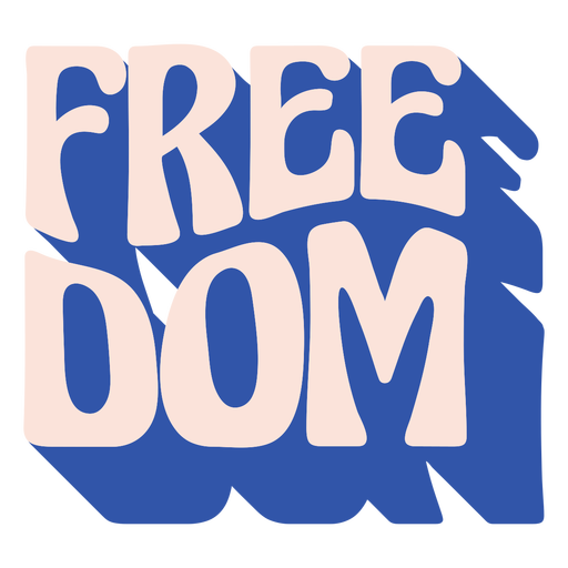 Freedom fourth of july badge PNG Design
