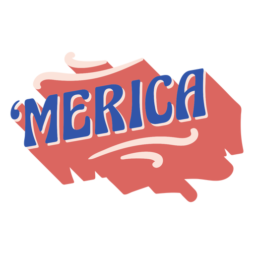 Merica flat badge