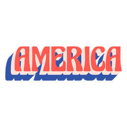 America flat badge