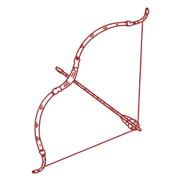 Bogenschießen-Bögen-RealistischDetailedContourLine-Stroke-CR - 10 1 PNG-Design