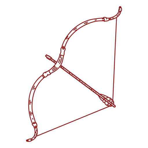 Tiro con arco-Arcos-RealistaDetailedContourLine-Stroke-CR - 10 1 Diseño PNG