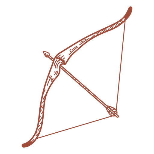 Arco e flecha pequeno Desenho PNG