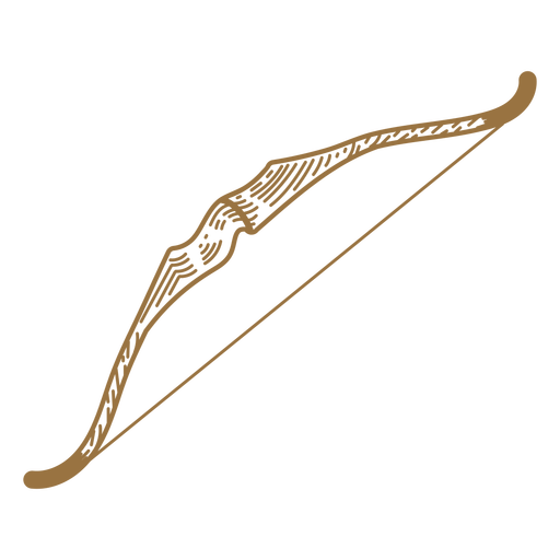 Golpe de arma de arco corto Diseño PNG