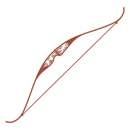Curso de arma de arco longo Desenho PNG