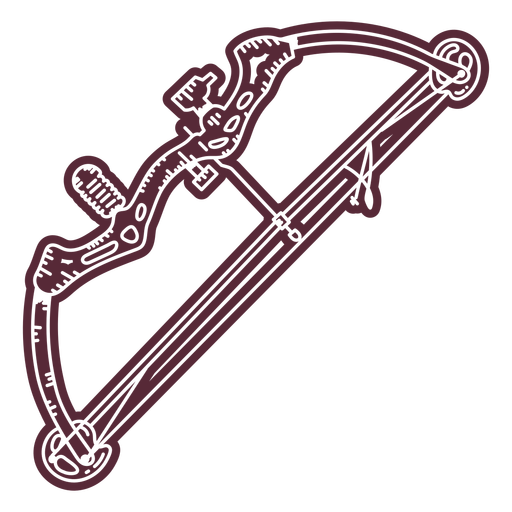 Crossbow weapon cut out PNG Design