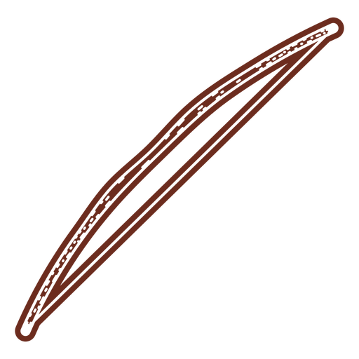 Corte de arco longo Desenho PNG