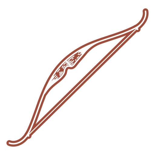 Long bow tool stroke PNG Design