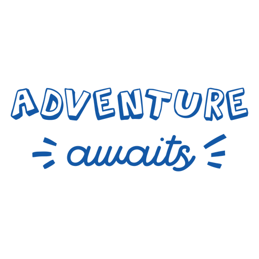 Adventure badge filled stroke PNG Design