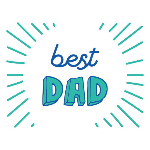 Best dad color lettering doodle quote