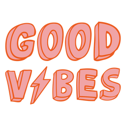 Good vibes badge PNG Design