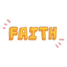 Faith quote badge PNG Design