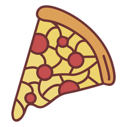 Pepperoni pizza food polygonal Transparent PNG