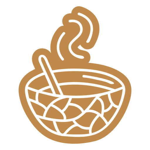 Warm soup food cut out PNG Design