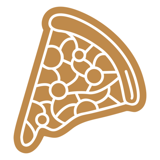 Pizza slice food cut out PNG Design