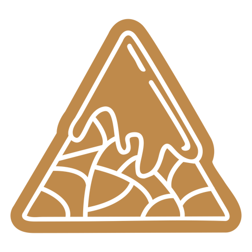 Nachos with cheese cut out PNG Design