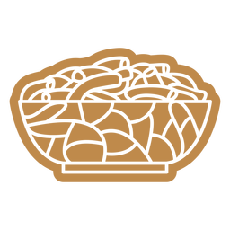 Spaghetti food cut out PNG Design Transparent PNG