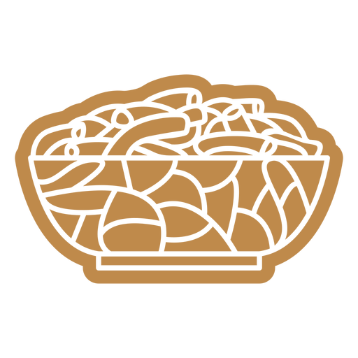 Spaghetti food cut out PNG Design
