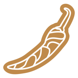 Chili pepper food cut out PNG Design