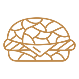 Food-Meals-DetailedGeometric-VinylStroke-CR - 0 Desenho PNG