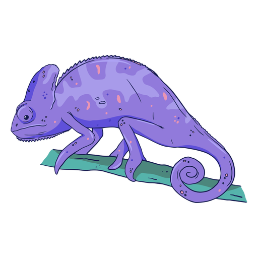 Purple chameleon color stroke
