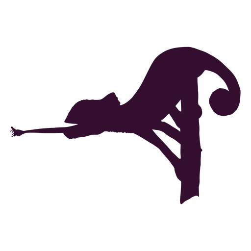 Chameleon Handrawsilhouette - 2 Desenho PNG