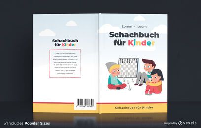 Xadrez alemão para design de capa de livro infantil