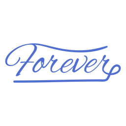 Forever romantic lettering PNG Design