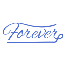 Letras românticas para sempre Desenho PNG