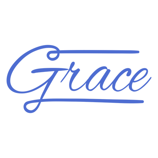 Grace hand written lettering quote PNG Design